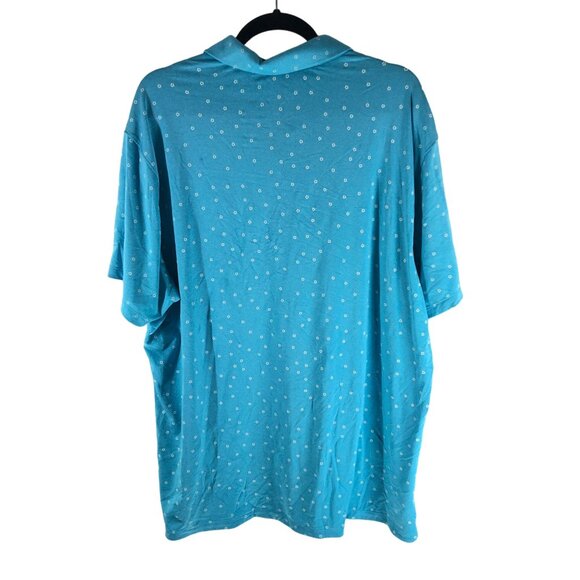 Nike Dri-Fit Mens Blue Vapor Printed Polo Shirt Size XL - Picture 2 of 5